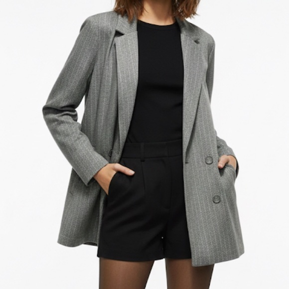 Dynamite Jackets & Blazers - DYNAMITE Double Breasted Blazer Oversized Gray Size Medium